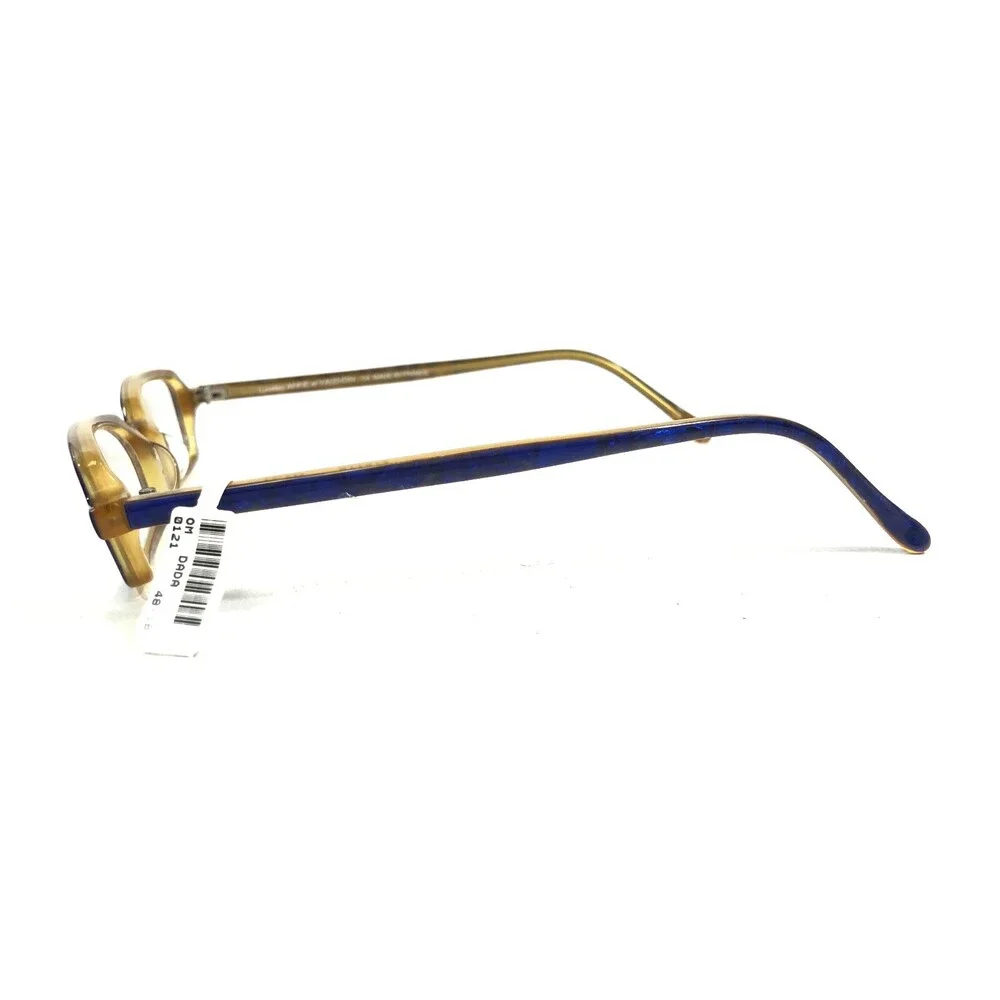 Anne et Valentin Eyeglasses Frames DADA 0121 Shiny Blue Marble Gold 48-18-140